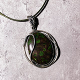 Epidote matrix 925 pendant