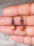 Blue kyanite spiny oyster star 925 dangles