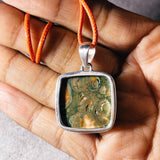 Rainforest rhyolite 925 pendant