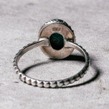 Blue copper turquoise 925 s6 ring