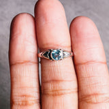 Blue topaz 925 sz9 ring