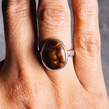 Mexican fire agate 925 sz7.25 ring