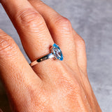 Blue topaz 925 sz9.75 ring