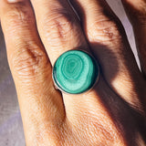 Malachite sz9 925 ring