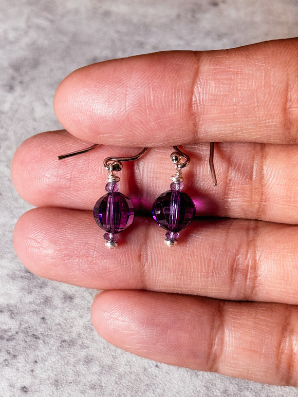 Amethyst disco 925 dangles