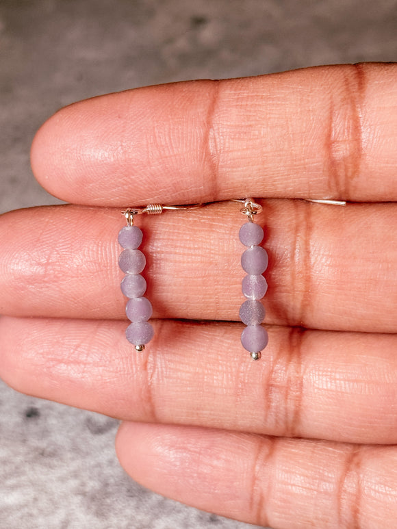 Grape agate 925 dangles
