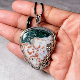 Ocean jasper 925 pendant