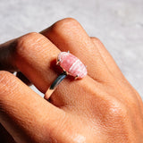 Rhodochrosite 925 sz10 ring