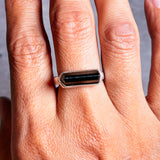 Black tourmaline 925 sz9.25 ring