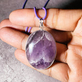 Chevron amethyst 925 pendant