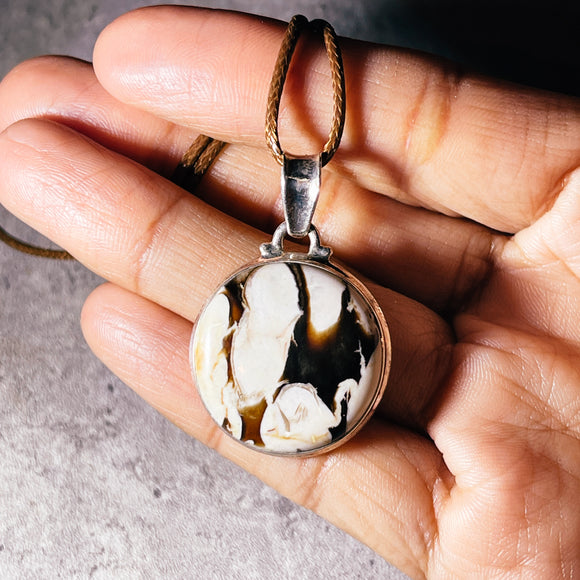 Peanut wood 925 pendant