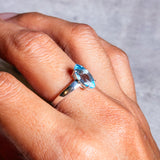 Blue topaz 925 sz8 ring