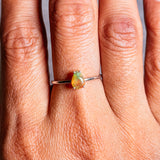 Ethiopian opal 925 ring sz8