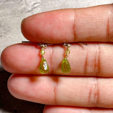 Peridot briolette 925 earrings