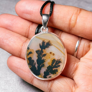 Dendritic agate 925 pendant