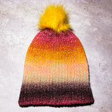 Sophie knitted Pom Pom beanie