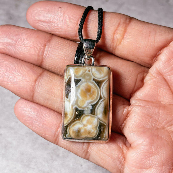 Ocean jasper 925 pendant