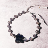 Labradorite star adjustable bracelet