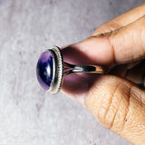 Amethyst trapiche sz10 925 ring