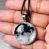 Rainbow moonstone 925 pendant