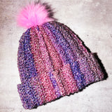 Stella crotchet Pom Pom beanie