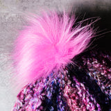 Stella crotchet Pom Pom beanie