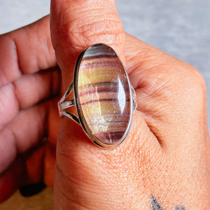 Fluorite 925 sz11 ring