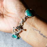 Peruvian chrysocolla 925 bracelet