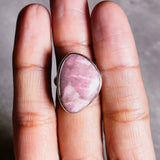 Petalite 925 sz5.5 adjustable ring