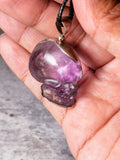 Ametrine skull 925 pendant