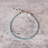 Blue apatite micro 925 bracelet