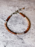 Multi zircon med round 925 bracelet
