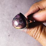 Red Labradorite sz10 925 ring