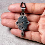 Spiny oyster 925 cross pendant