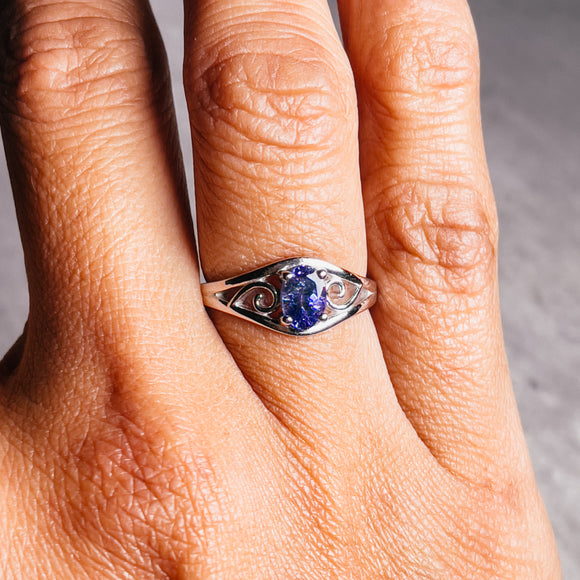 Tanzanite 925 sz9 ring