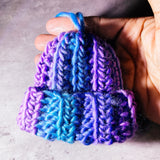 Handmade crochet beanie ornament