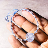 Aquamarine Rose adjustable bracelet