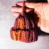 Handmade crochet beanie ornament