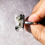 Epidote quartz sz9 925 ring