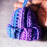 Handmade crochet beanie ornament