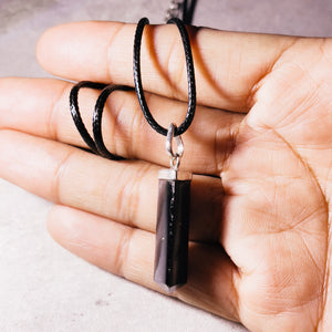 Black tourmaline 925 pendant