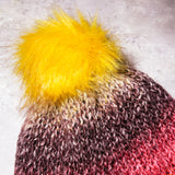 Sophie knitted Pom Pom beanie