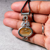 Golden healer & citrine 925 pendant