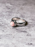 Rhodochrosite 925 sz5 ring