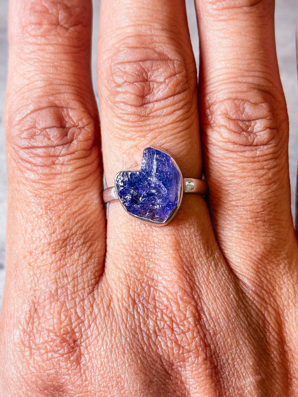 Tanzanite 925 ring sz8