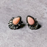 Pink conch 925 studs