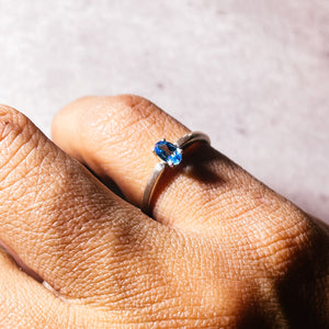 Blue topaz 925 sz5.25 ring