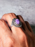Charoite 925 ring sz9