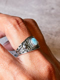 Larimar 925 ring sz8