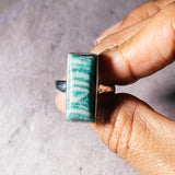 Amazonite sz10 925 ring